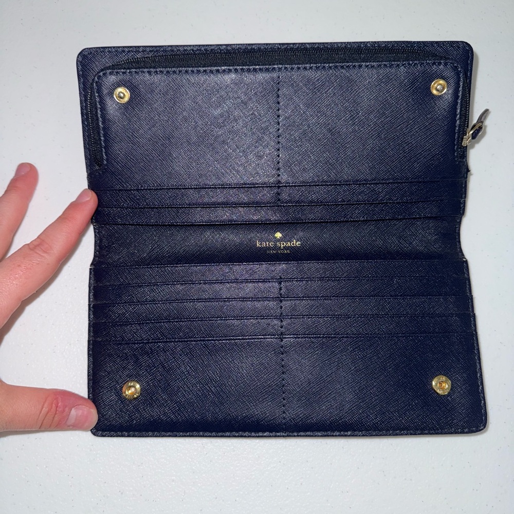 Kate Spade Navy Blue Wallet - Picture 3 of 5